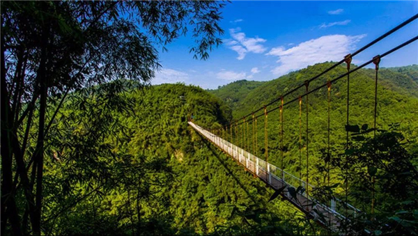 金鸡谷玻璃栈道平乐古镇成都周边一日游刺激之旅含门票