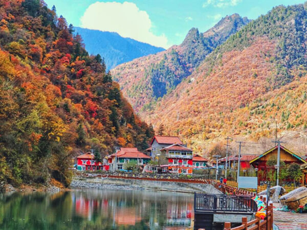 【毕棚沟+nai子沟2日游】成都周边游彩林红叶线路米亚罗+毕棚沟（0购物）